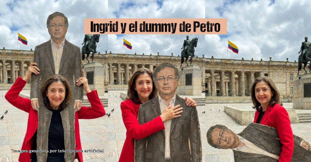 Ingrid y el dummy de Petro