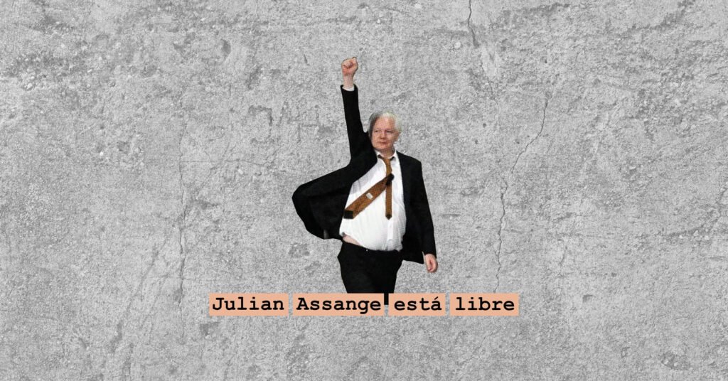Julian Assange está libre