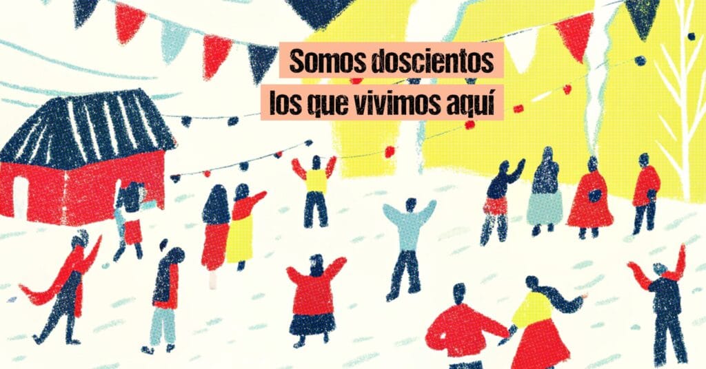 Somos doscientos los que vivimos aquí